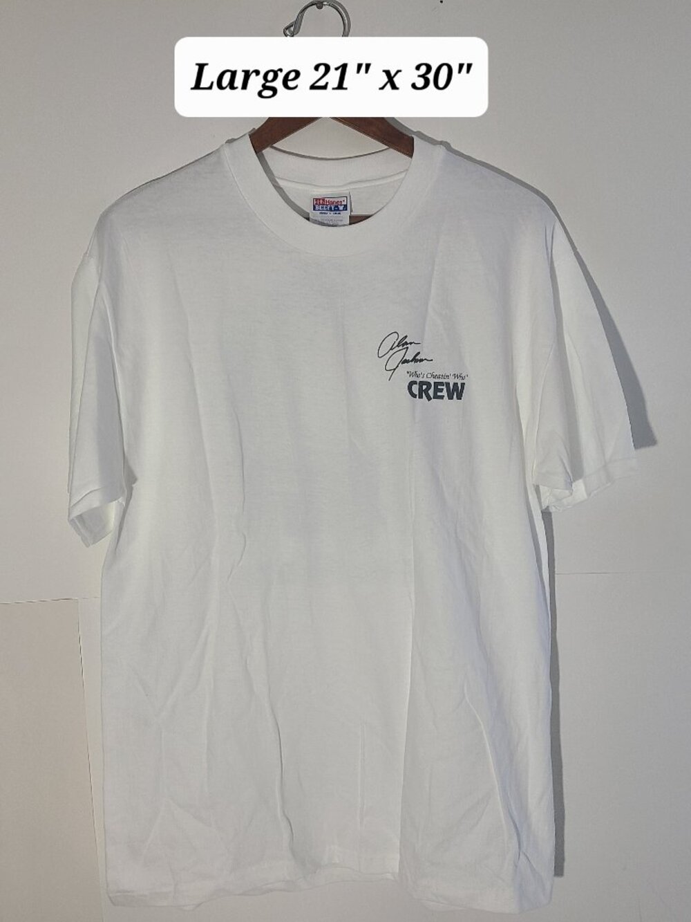 Alan Jackson "Who's Cheatin Who" Tour FF&T Crew White 2 Sided Large T-Shirt